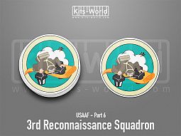 Kitsworld SAV Sticker - USAAF - 3rd Reconnaissance Squadron 